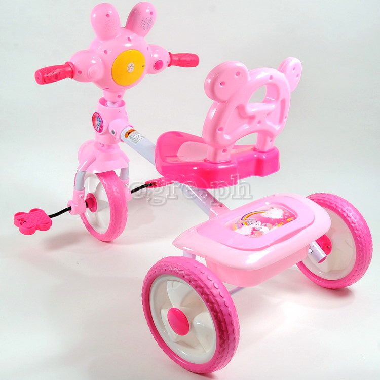 108B Kids Trike with Music and Lights and Cartoon Handlebar (Model )