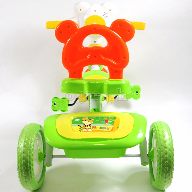 108D Kids Trike with Music and Lights and Cartoon Handlebar (Model )