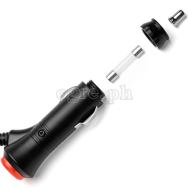 DCA-01S 12V DC Car Adapter with 5.5 Male Plug with Switch