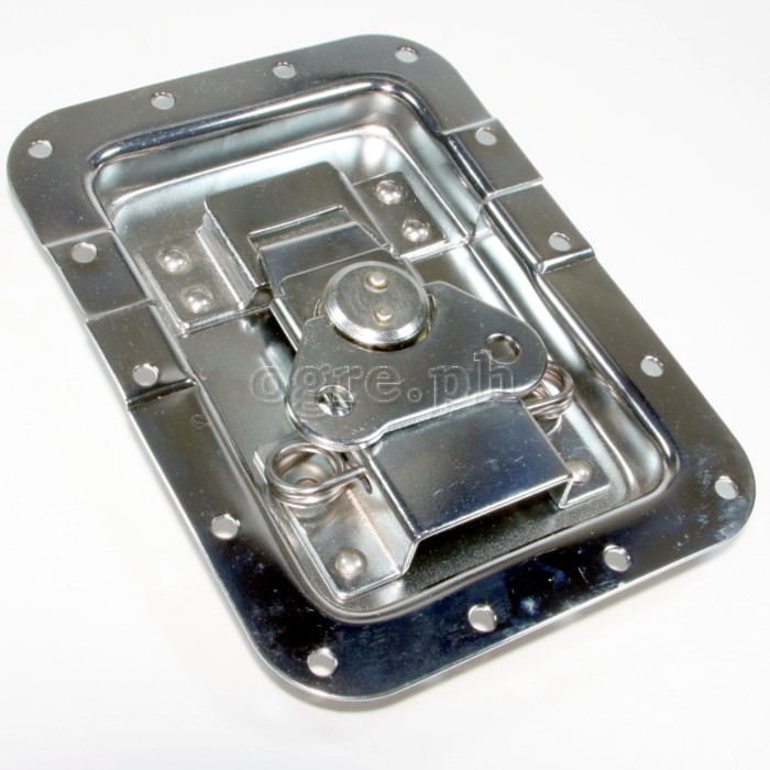 BL01D Flight Case Large Butterfly Latch, Spring-Loaded, 127mm x 173mm, 12.5mm Offset, 15mm Recess