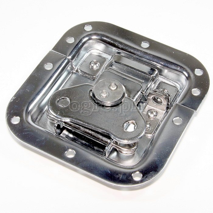 BL02D-L Flight Case Medium Butterfly Latch, 102mm x 109mm, with Padlock Hook, 12mm Recess