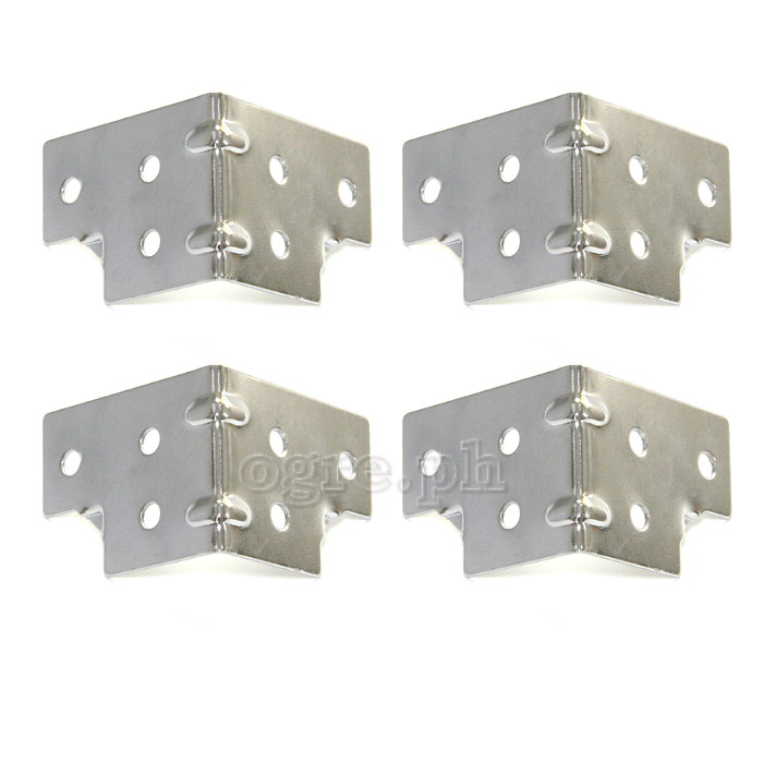 F0430 Flight Case Small Corner Brace Protector 48*38mm, Chrome, Set of 4