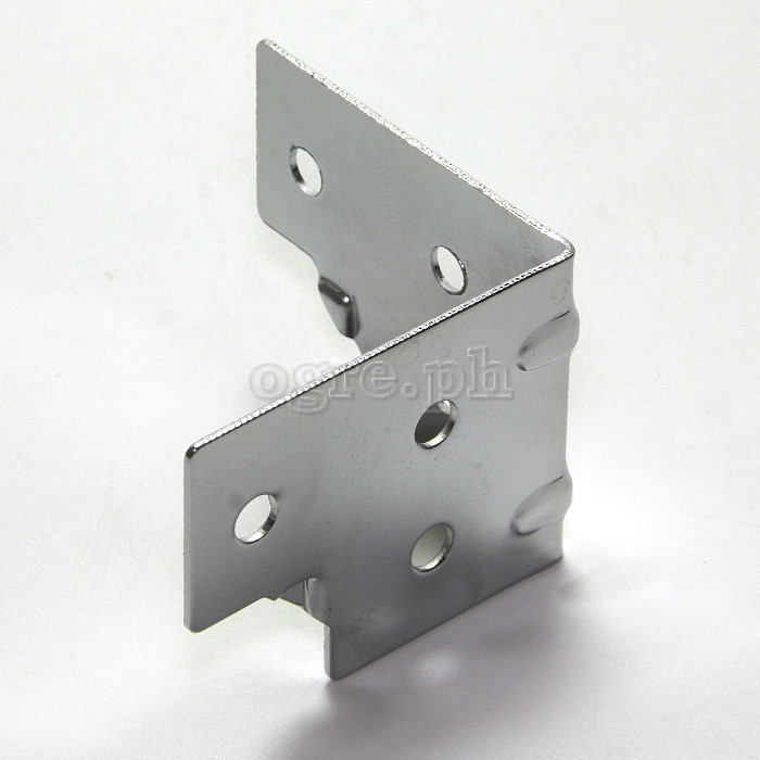 F0430 Flight Case Small Corner Brace Protector 48*38mm, Chrome, Set of 4