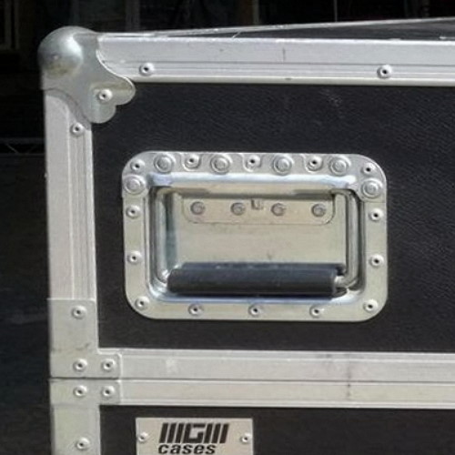 H01 Flight Case Large Recessed Handle with Rubber Grip, 178 x 128mm, 16mm Recess