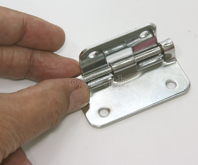 HP06 Flight Case Small Detachable Lift Off Hinge 57x30mm, Chrome, Set of 4