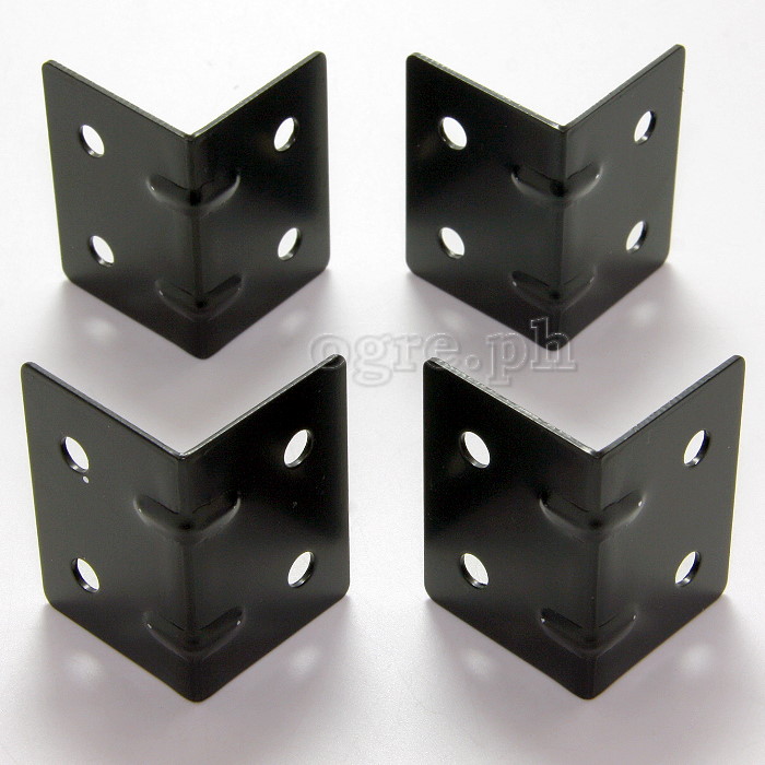 JM30-B Flight Case Small Corner Brace Protector, 30*40mm, Black, Set of 4