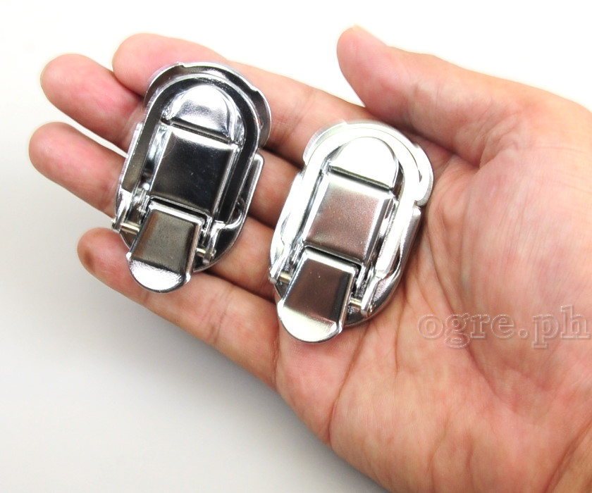 TL03 Flight Case Small Drawbolt Closure Latch, 58 x 34mm, Chrome, Set of 2