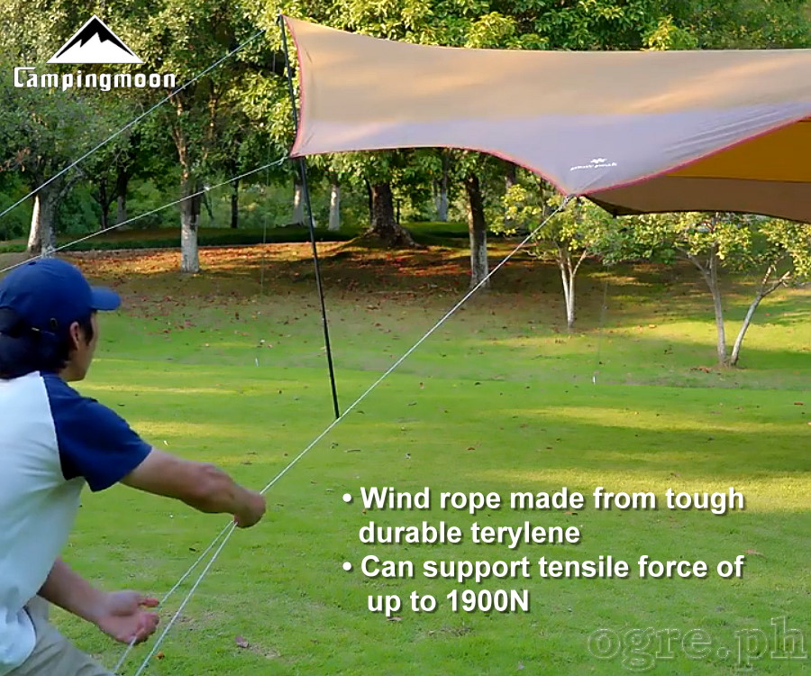 FS-5000 Reflective Tarp Tent Rope 10m x 2pcs