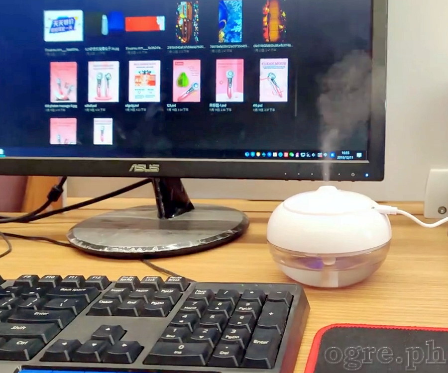 W-718F 250ml Aromatherapy Diffuser / Nano Mist Humidifier USB-Powered