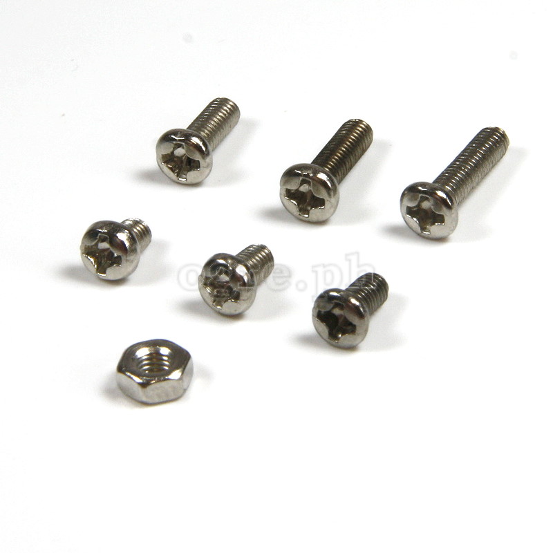 HW028-M2 Nickel Plated Pan Head Philips Screws Kit M2 Mix