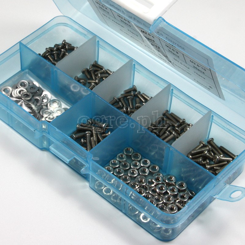 HW028-M2.5 Nickel Plated Pan Head Philips Screws Kit M2.5 Mix