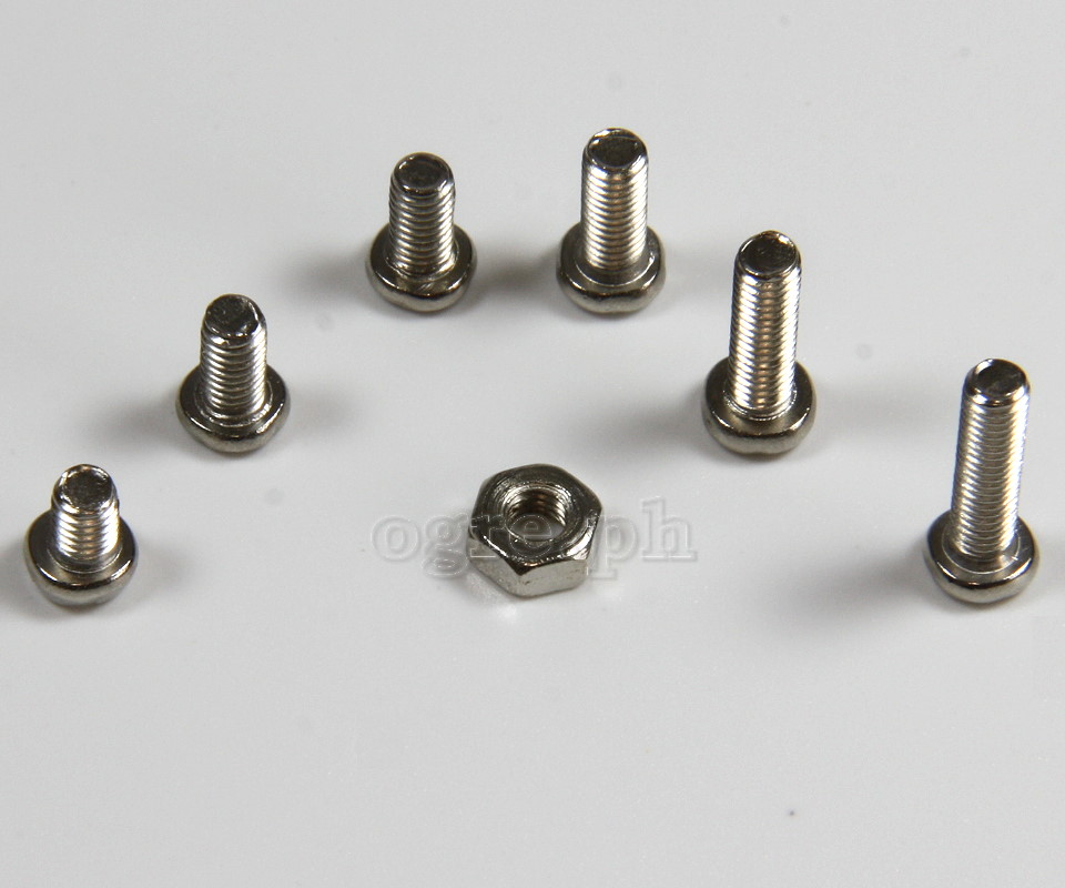 HW028-M2.5 Nickel Plated Pan Head Philips Screws Kit M2.5 Mix