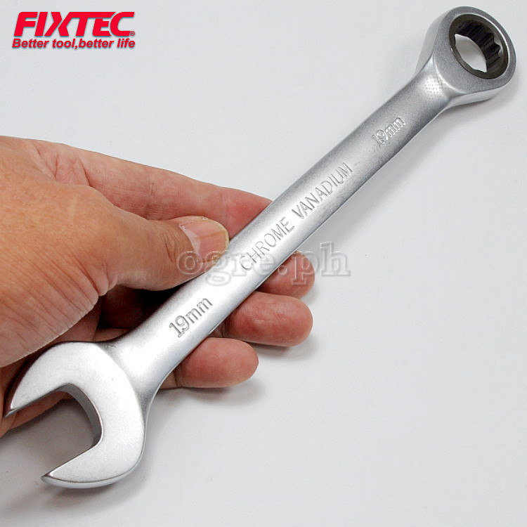 FHCGS007 7pcs Industrial Fixed Head Combination Ratchet Spanner Set
