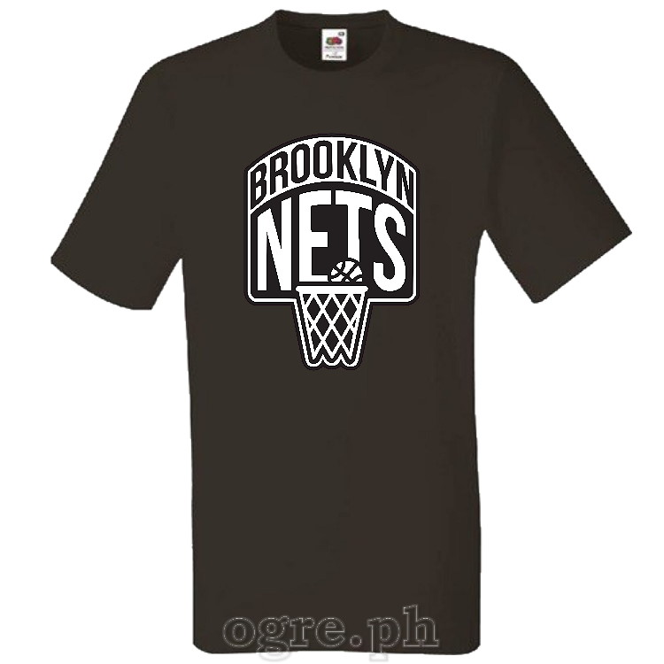 NBA-BKN Brooklyn Nets Logo on Soft Premium 100% Cotton Tee