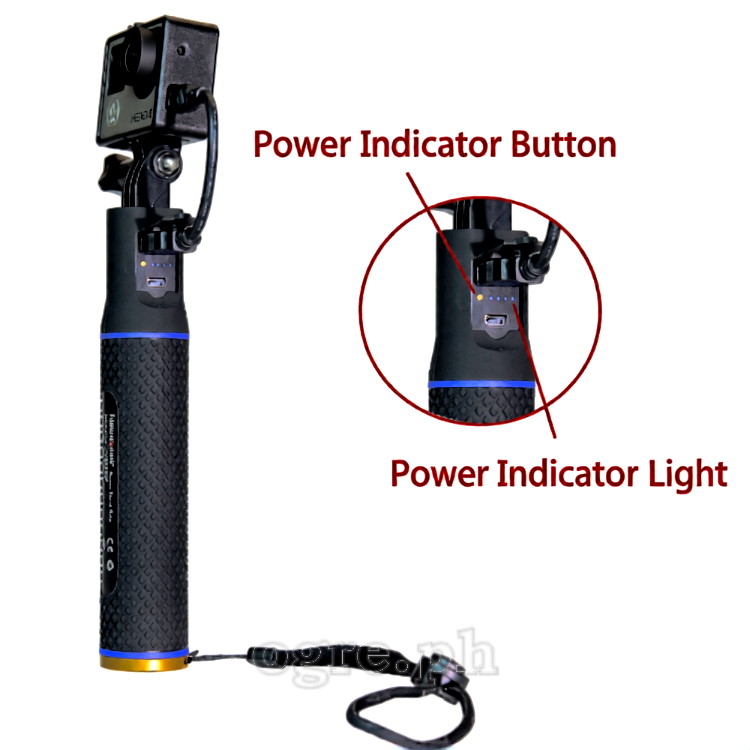 GP315 Rechargeable Power Bank Grip for GoPro 5200 mAh