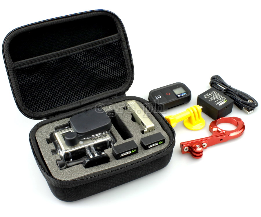 Small Shockproof Storage Case for GoPro, DJI Action, Insta360 Ace, SJCam ~ Black