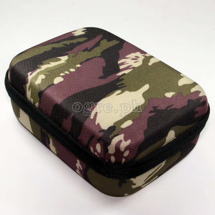 Small Shockproof Storage Case for GoPro, DJI Action, Insta360 Ace, SJCam ~ Camo