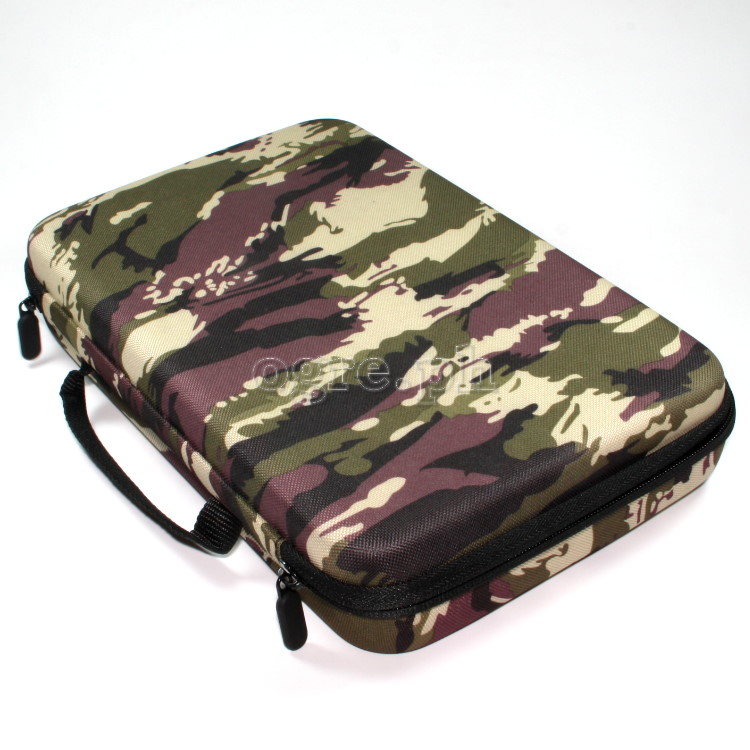 Large Shockproof EVA Storage Case for GoPro, DJI OSMO Action, Insta360 Ace, SJCam ~ Camo