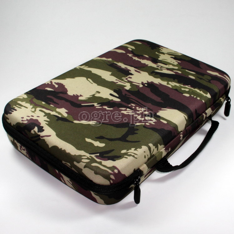 Large Shockproof EVA Storage Case for GoPro, DJI OSMO Action, Insta360 Ace, SJCam ~ Camo