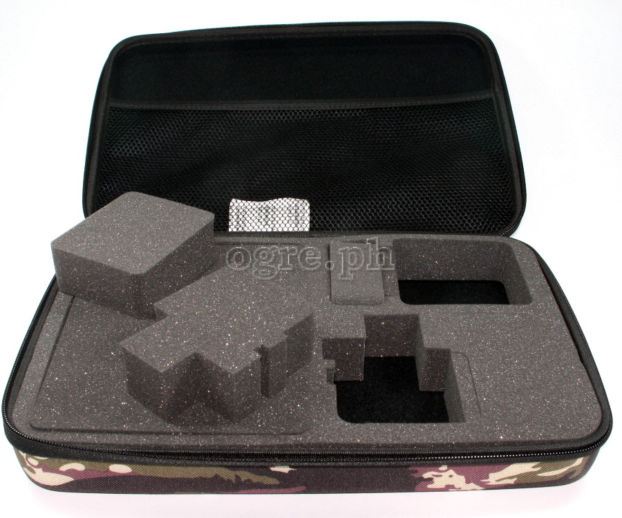 Large Shockproof EVA Storage Case for GoPro, DJI OSMO Action, Insta360 Ace, SJCam ~ Camo
