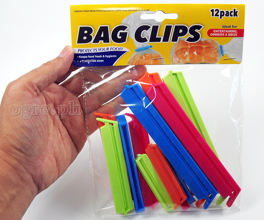 BC0077 Bag Sealing Clips 3-Sizes 12-Pack