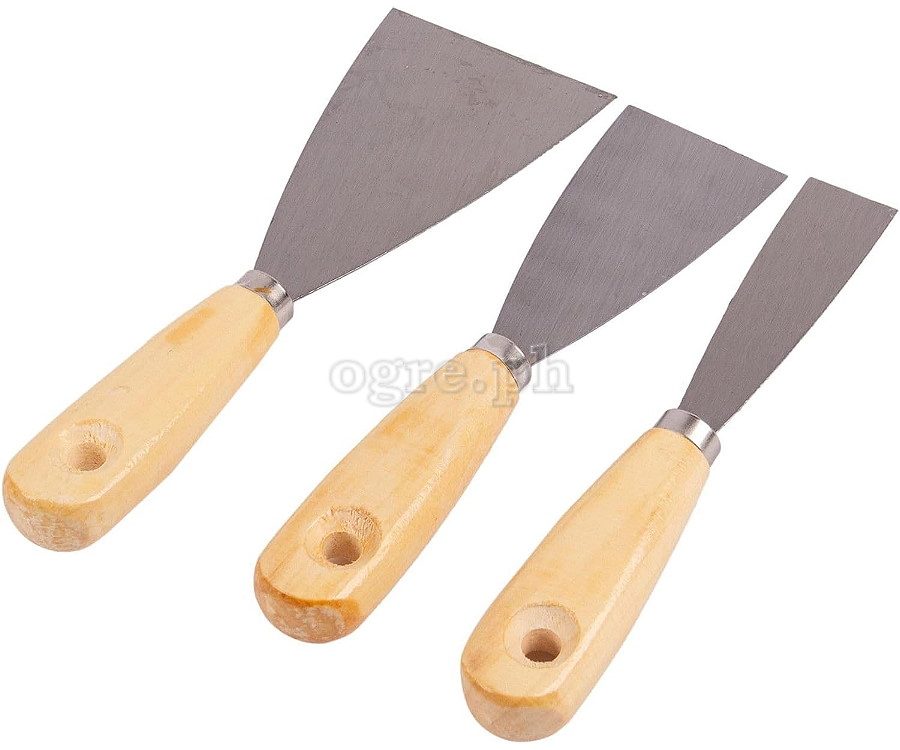 HP0021 3pcs Paint Scraper Set with Wooden Handles