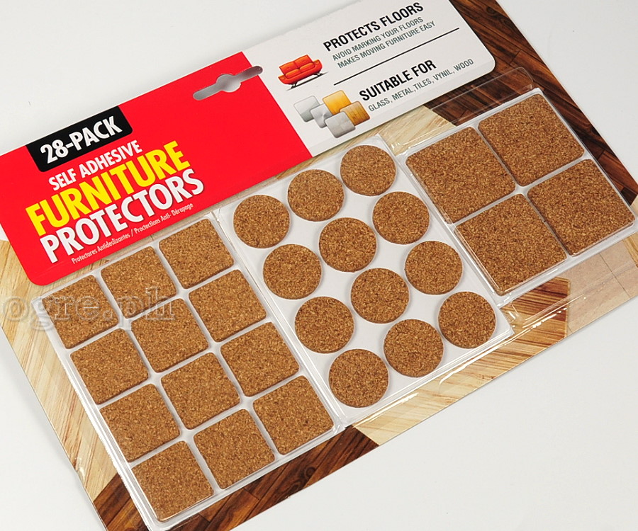 HY0117 28-pack Self Adhesive Cork Furniture Protectors