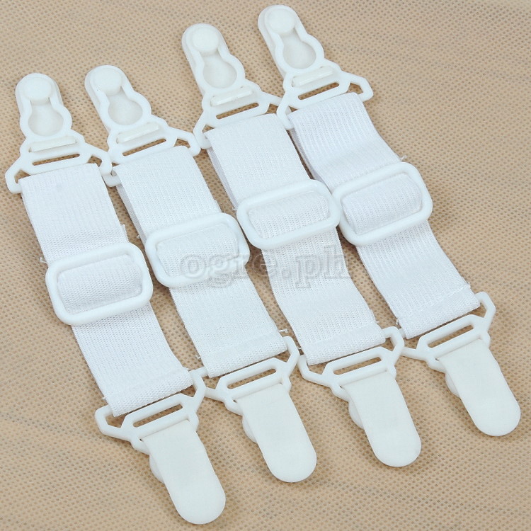 MB0020 Pack of 4 Adjustable Bed Sheet Grippers