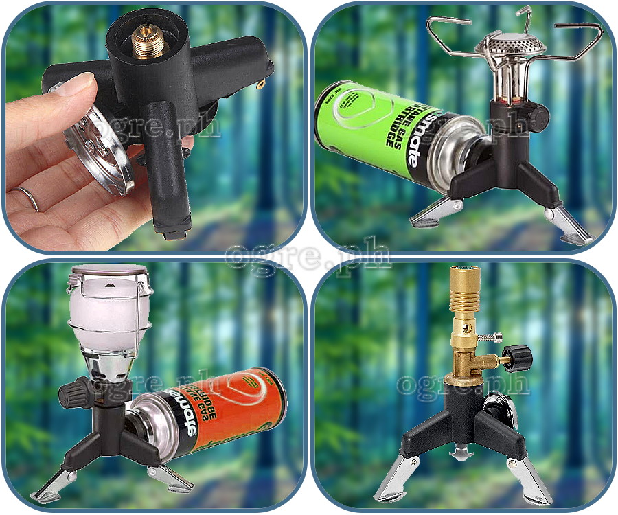 15C3 Butane Tank Nozzle Adapter with Folding Tripod