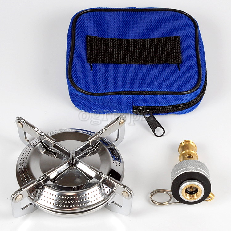 15S120 Round Camping Stove (Screw-on Cannister Mount)