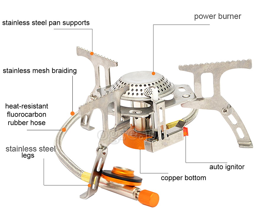 15S128 3500W Folding Camping Stove (Remote Cannister Type)