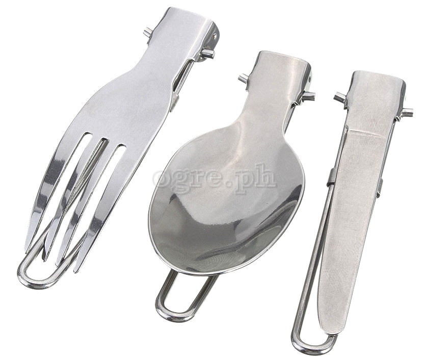 15S201 3-pcs Stainless Steel Outdoor Cutlery Set