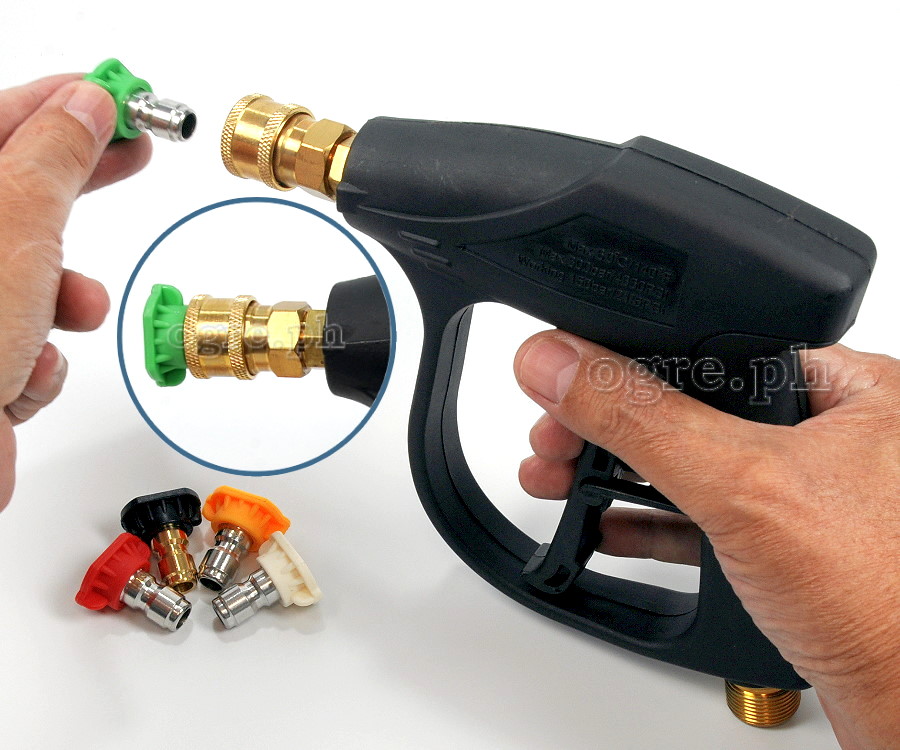 PWG-05 2175psi Pressure Washer Gun with M22-14mm Male Inlet and 1/4” Female Quick Coupler Socket