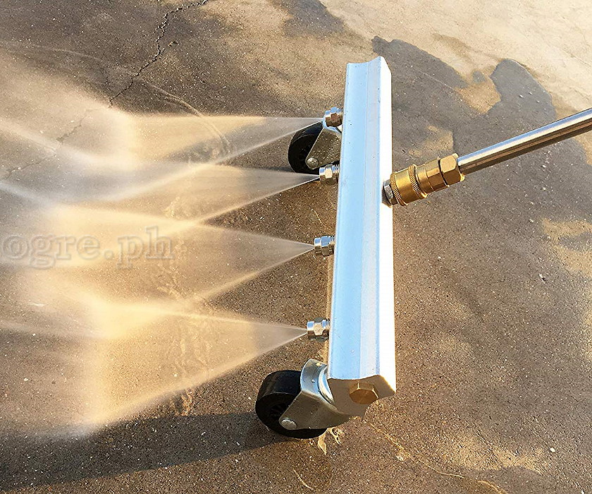 PWWB-416 Pressure Washer 16" 4-nozzles Aluminum Water Broom with 24" Extension Wand