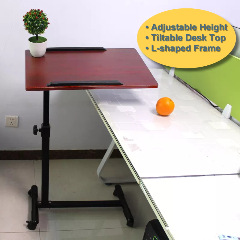 MOT-01 Mobile Fully Adjustable Overbed Table (60x40cm Desk Top)