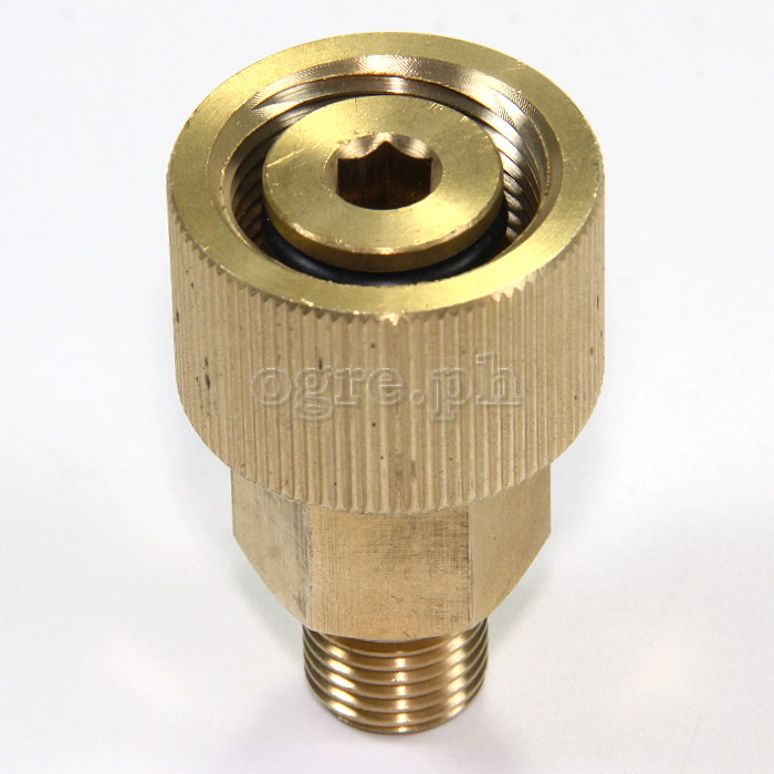 PWA-07B Metric M22 x 15mm Female Twist Connector to 1/4 BSP Male Adapter (Pressure Washer Fitting Converter)