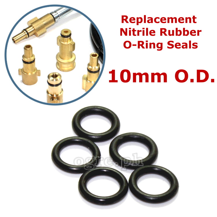 PWA-11A Pack of 5 2.0mm Nitrile Rubber O-Ring Seals for Pressure Washer Accessories
