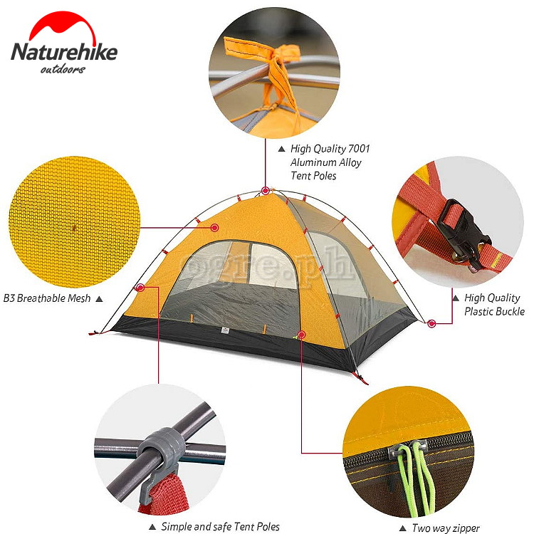 NH18Z044-P P Series Classic 4-Person Tent