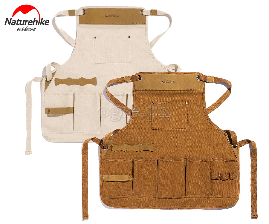 NH20FS038 Heavy Duty Outdoor Apron (Canvas with Leather Trim)