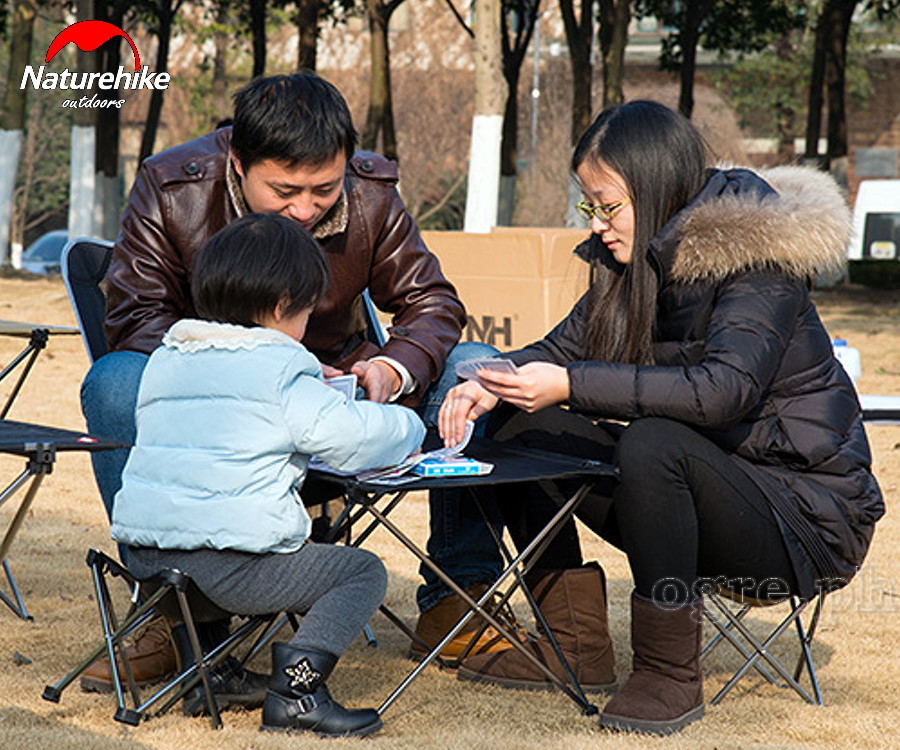 NH20JJ020-S Folding Mini Table ~ Aluminum Frame / Oxford Table Top (Small 57 x 42 x 38cm)