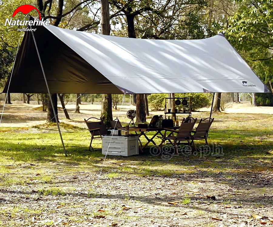 NH20TM006-HX Girder Shelter / Sun Shade Tarp with 2 Poles (Hexagon 3x4.3m)
