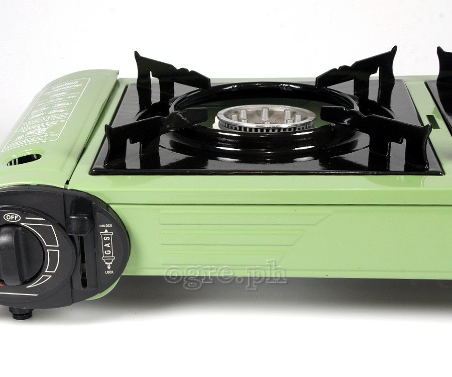 OTGS-268 Portable 2-Burner Butane Gas Stove with Free Storage Bag