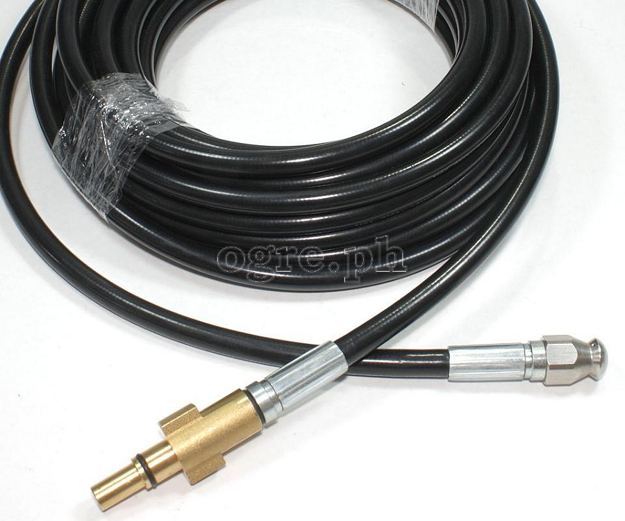 PWSH-01A Sewer / Drain Cleaning Hose with Alloy Adapter for Bosch/Black & Decker Wash Guns 10 / 15 / 20 meters