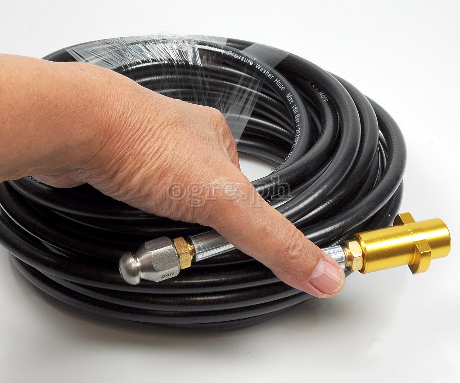 PWSH-04A Sewer / Drain Cleaning Hose with Alloy Adapter for Karcher K Series Wash Guns 10 / 15 / 20 meters