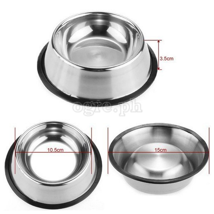 PK507 Ø105x35mm Stainless Steel Dog Bowl