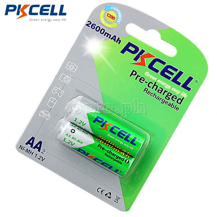 AA2600 Pre-Charged 1.2V AA 2600mAh Ni-MH Rechargeable Battery 2-Pack / 4-Pack