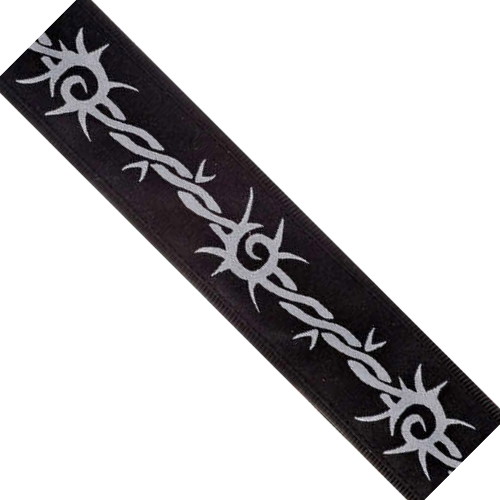 44A04 Woven Guitar Strap (Barbed Wire)