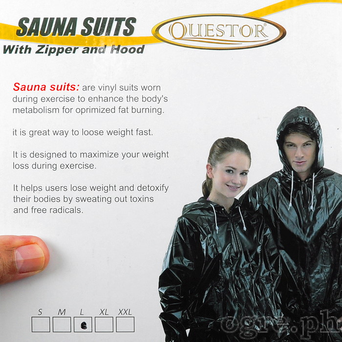 SZH-01 Sauna Suit with Zipper and Hood