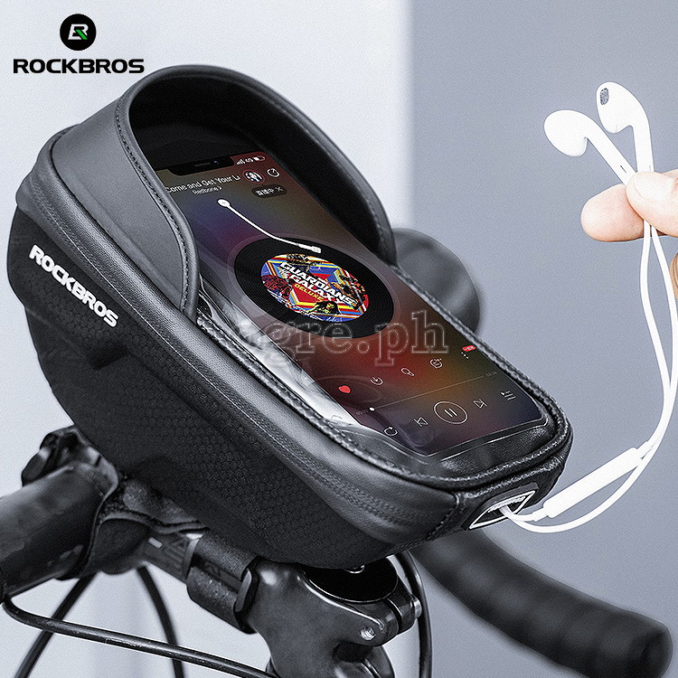 B70 Hard Shell Bike Handlebar Bag with 6.2 Inch TouchScreen Phone Case