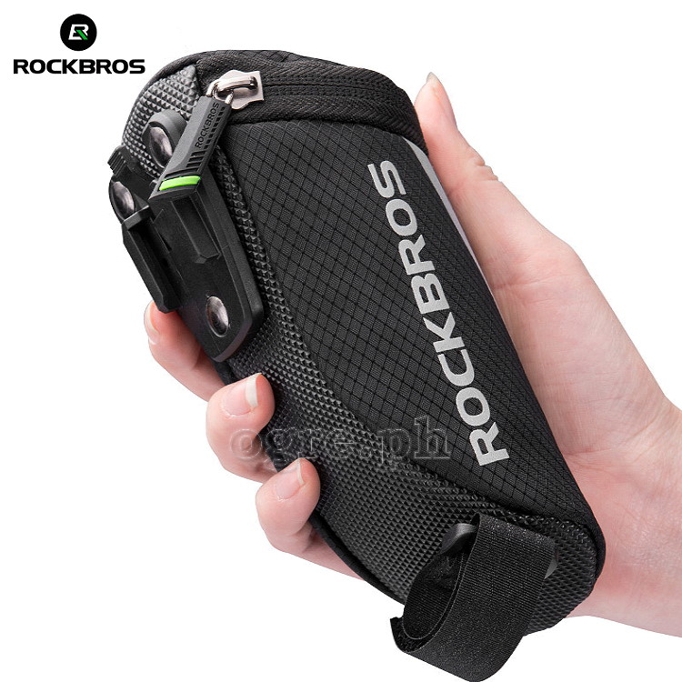 C28BK Mini Bike Saddle Bag with Quick-Release Buckle Mount